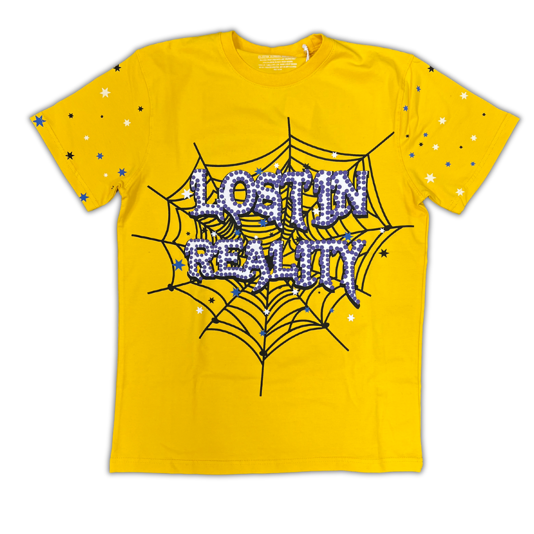 Focus Lost In Reality Spider graphic tee, front view, men's streetwear