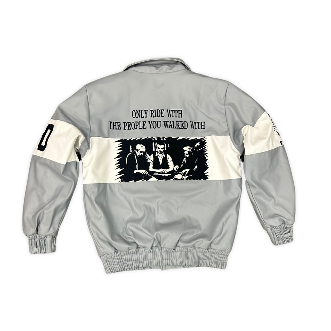 Focus Mugshot Leather jacket, alternate angle, men's streetwear