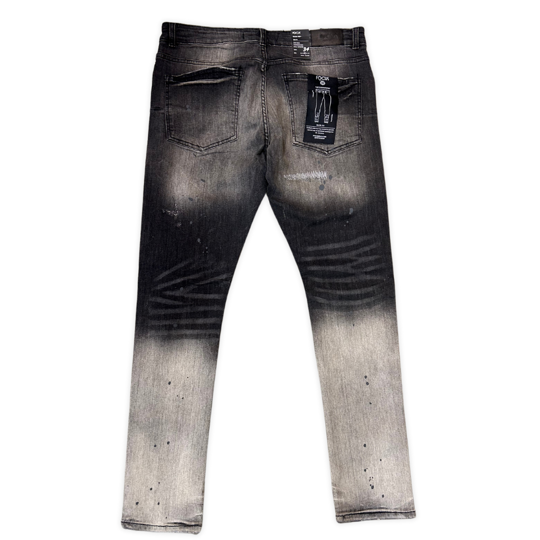 Focus Light ripped skinny jeans, alternate angle, men's streetwear