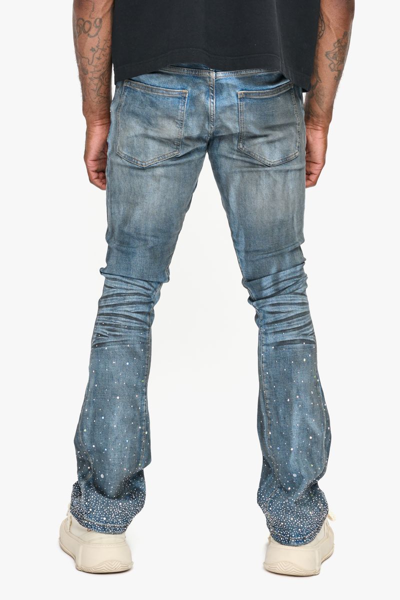 Valabasas 'Astonish" Stacked stacked jeans, alternate angle, men's streetwear