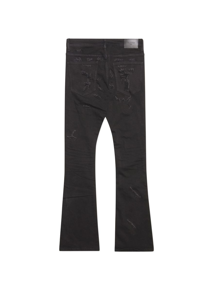 Valabasas Driftwood stacked jeans, alternate angle, men's streetwear