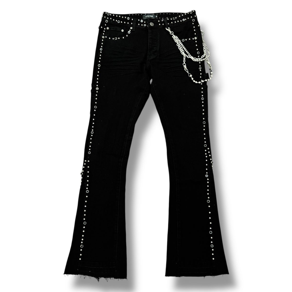 V Tilted Formula 002 J jeans, front view, men's streetwear