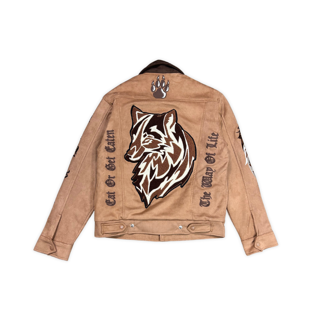 Focus Eat or Get Eaten jacket, front view, men's streetwear