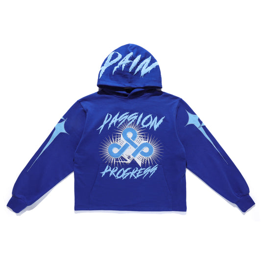 Live Mechanic Tripple P graphic hoodie, front view, men's streetwear