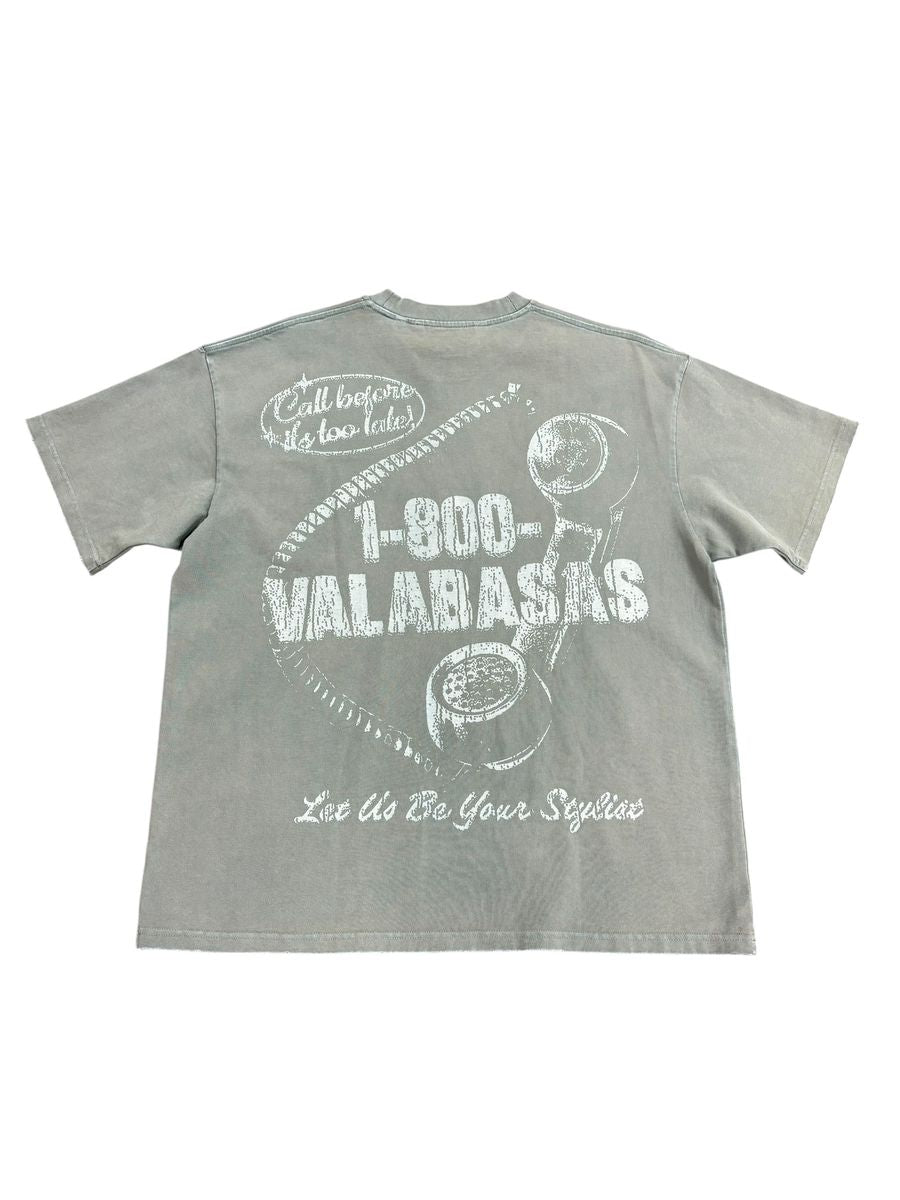 Valabasas 1-800 graphic tee, detail view, men's streetwear
