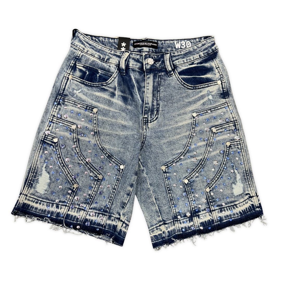 H Rhinestone Shorts