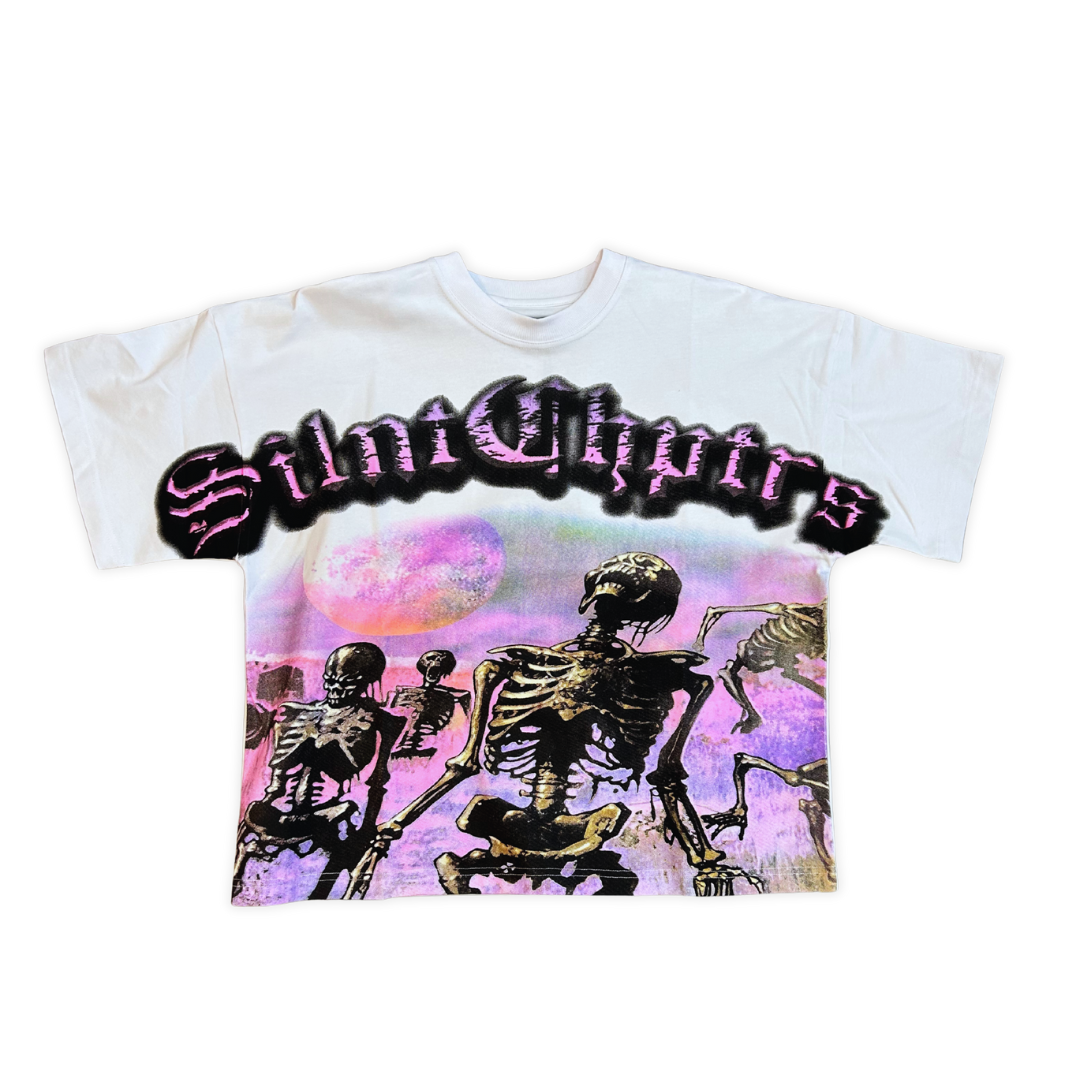 SILNT CHPTRS Not Dead Yet graphic tee, front view, men's streetwear