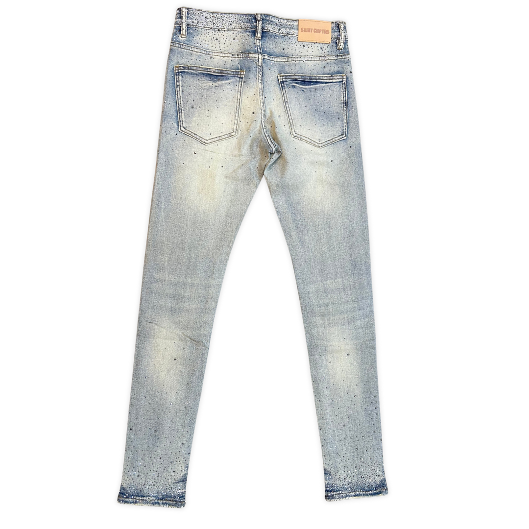 SILNT CHPTRS Falling Star Skinnys skinny jeans, alternate angle, men's streetwear