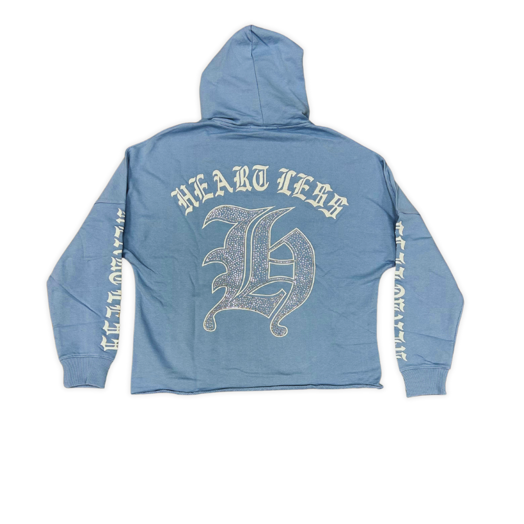Focus Heartless cropped hoodie, alternate angle, men's streetwear