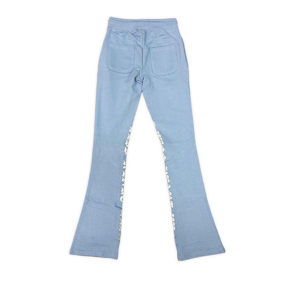 Focus Heartless Stacked sweat pants, alternate angle, men's streetwear