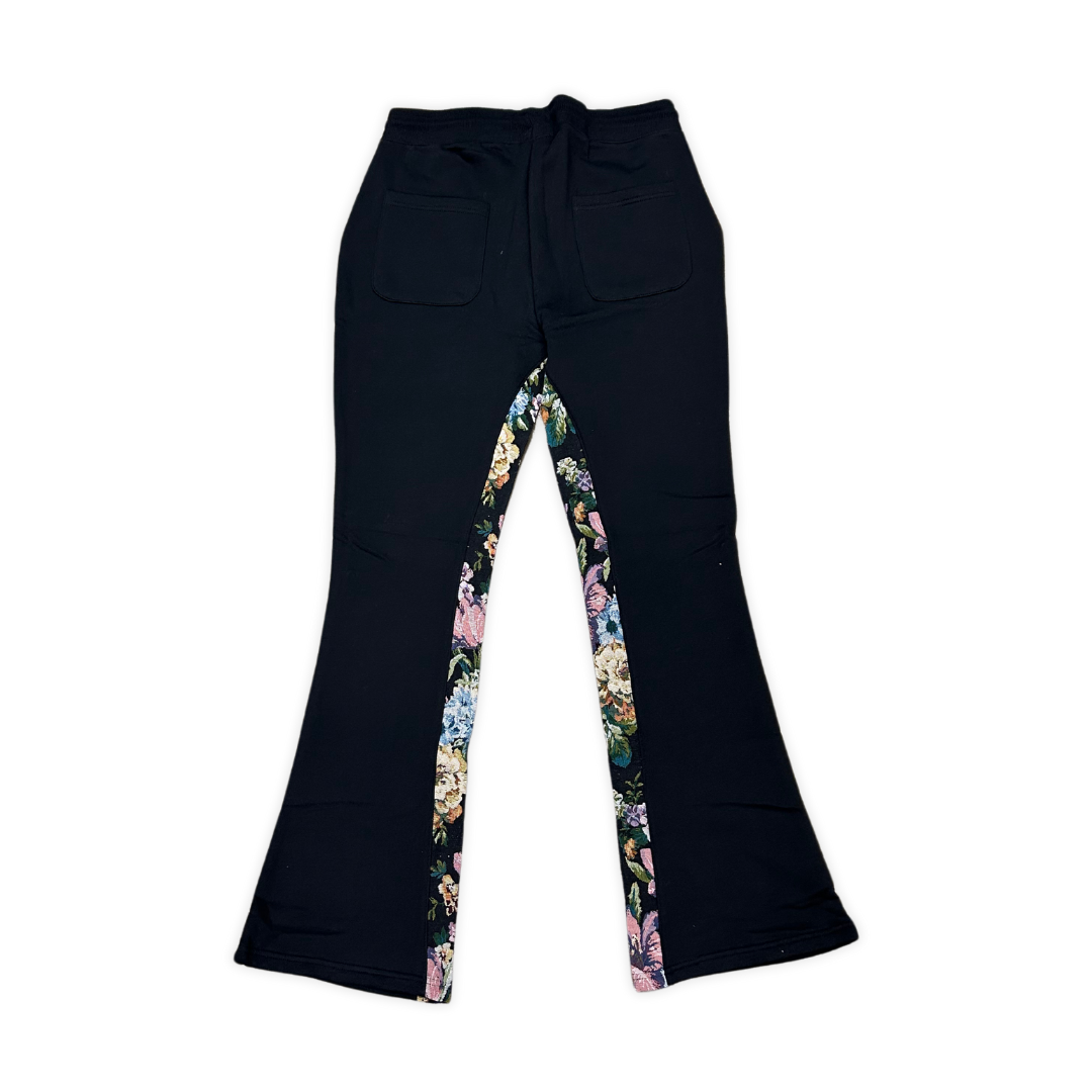 Focus Trust God With All Your Heart Stacked sweat pants, alternate angle, men's streetwear