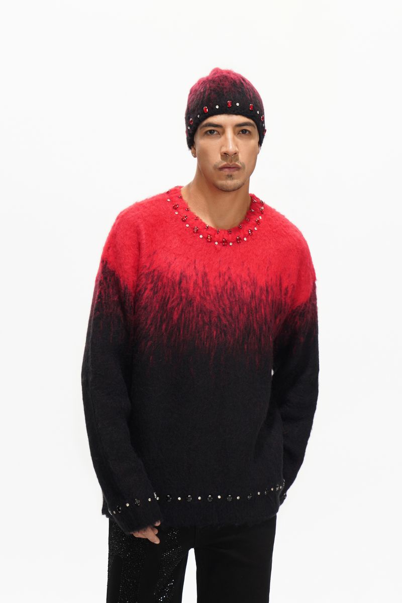 Valabasas Arranged long sleeve tee, front view, men's streetwear