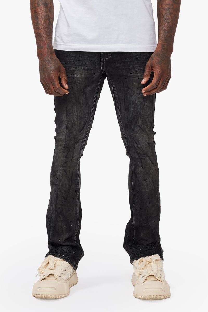Valabasas Astonish stacked jeans, front view, men's streetwear