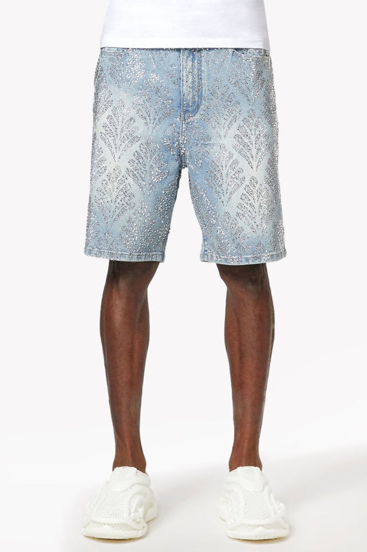 Guapi Diamond shorts, front view, men's streetwear