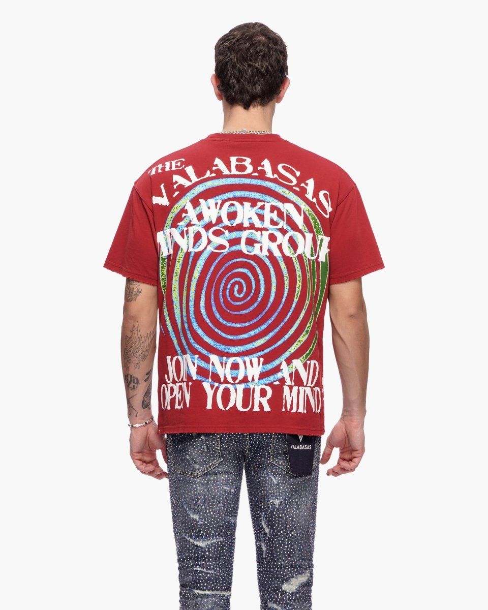 Valabasas Awoken Minds Tee graphic tee, alternate angle, men's streetwear