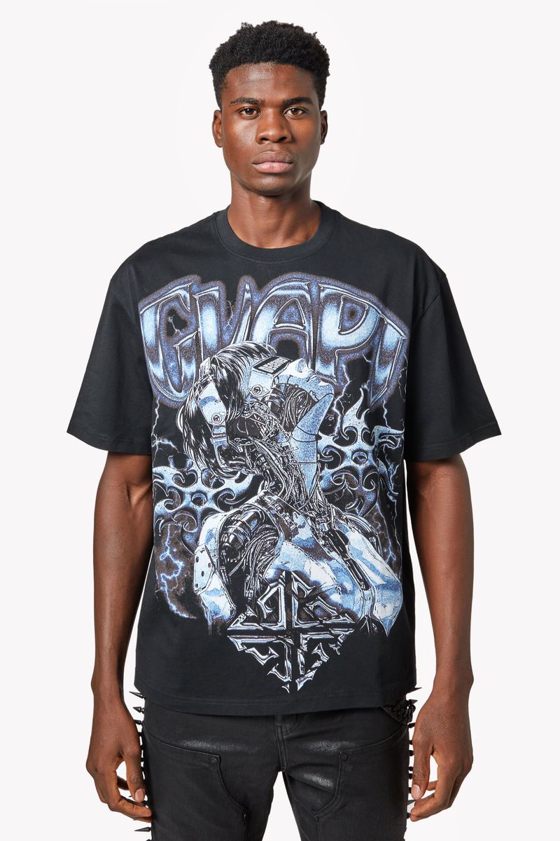 Guapi Deceived graphic tee, front view, men's streetwear