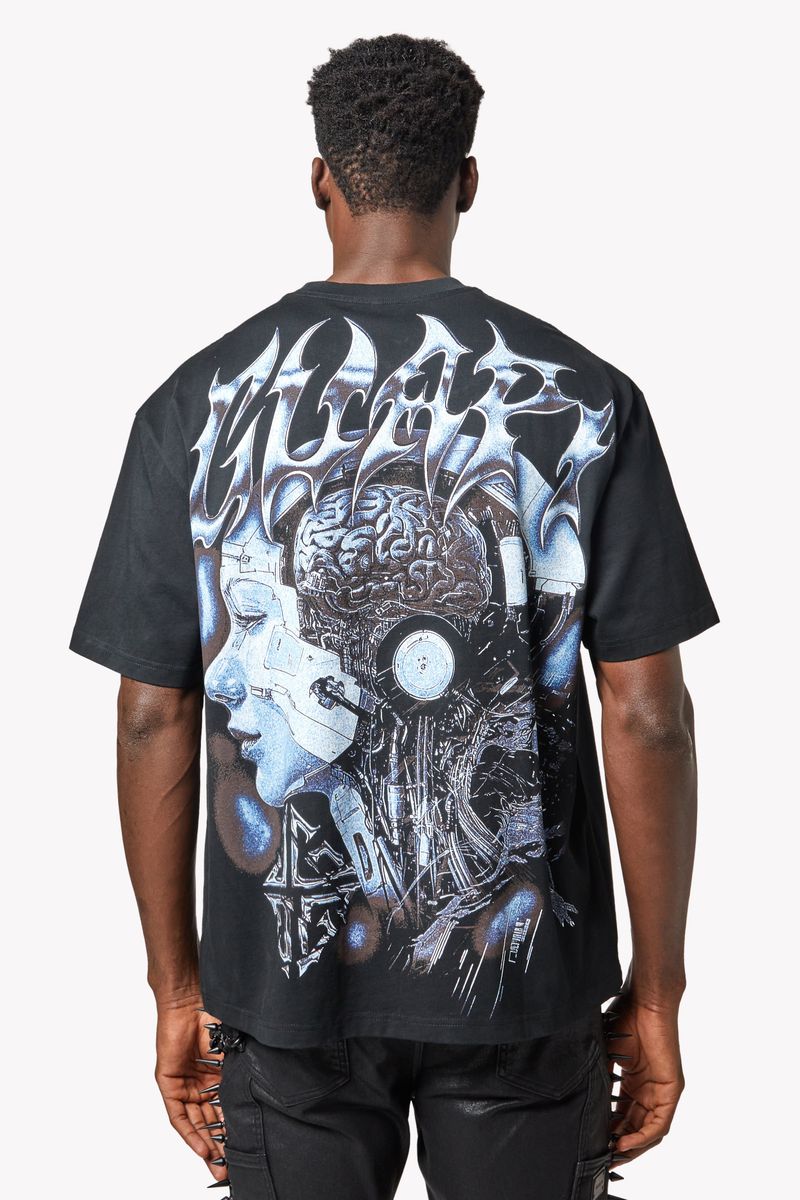 Guapi Deceived graphic tee, alternate angle, men's streetwear