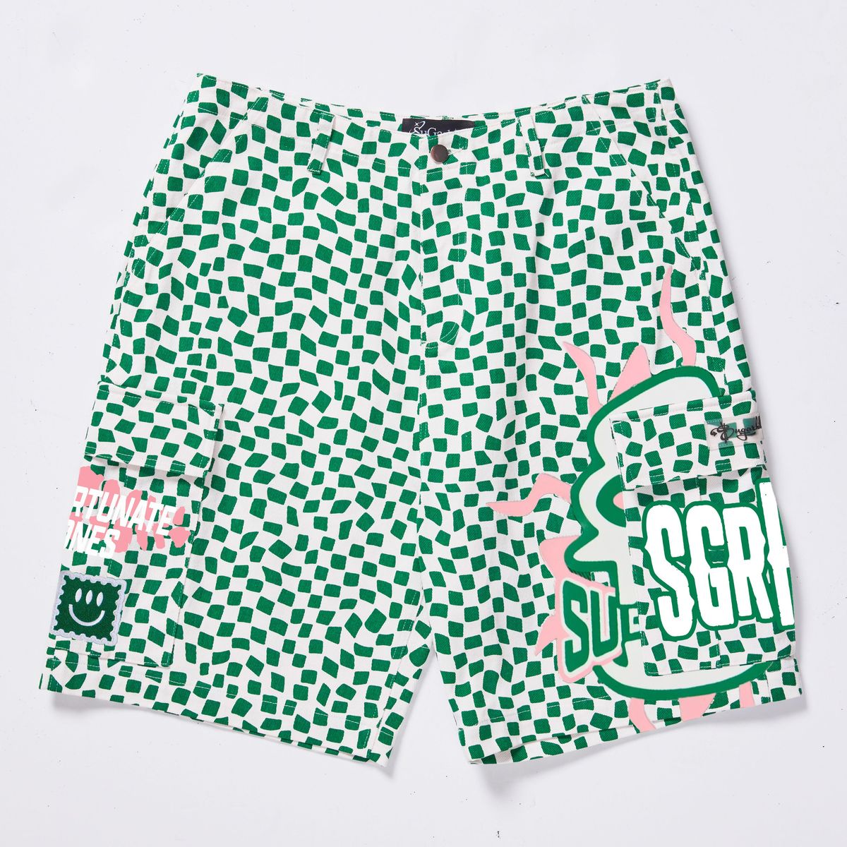 “FLOATING” TWILL SHORTS