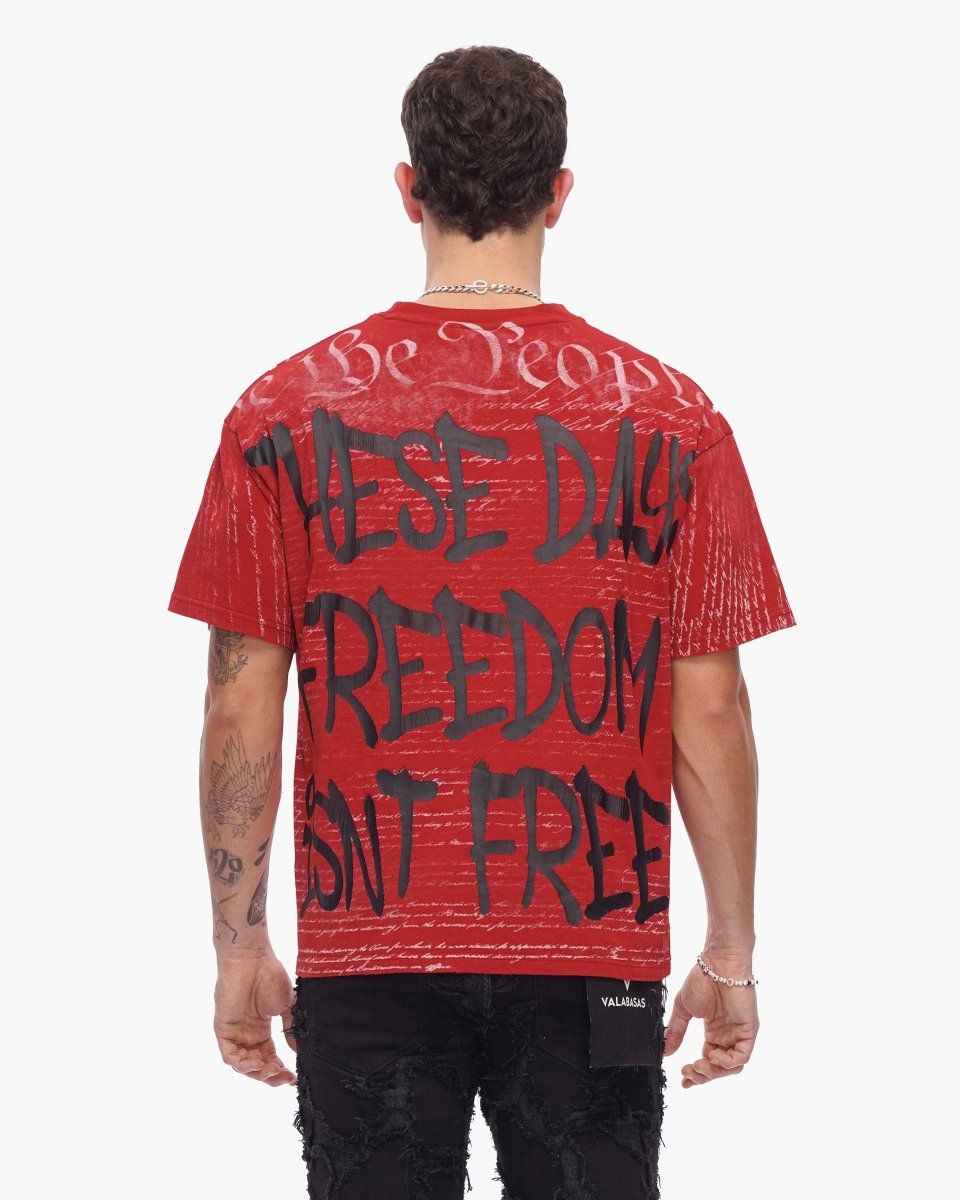 Freedom Tee Rustic Red