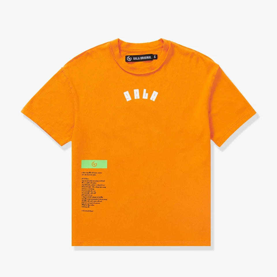 Gala Original Shot In The Dark graphic tee, front view, men's streetwear