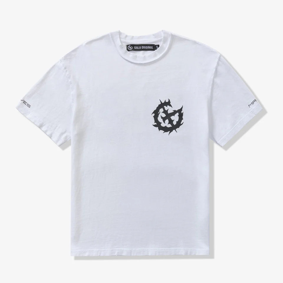 Gala Original Grime graphic tee, front view, men's streetwear