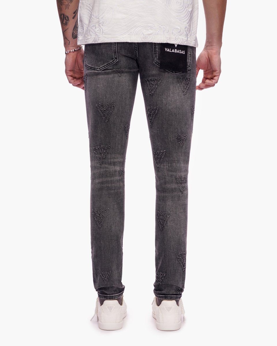 Valabasas Iso Skinny  Jeans stacked jeans, alternate angle, men's streetwear