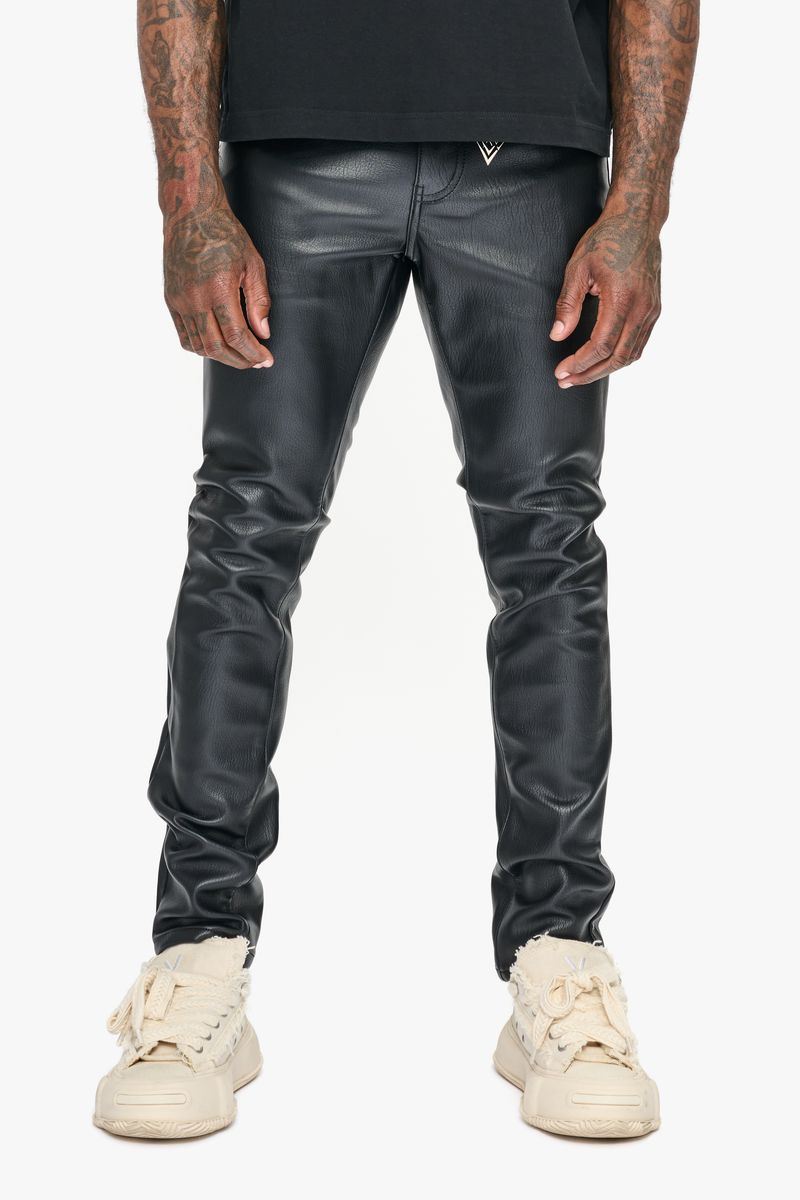 Valabasas Kawas stacked jeans, front view, men's streetwear