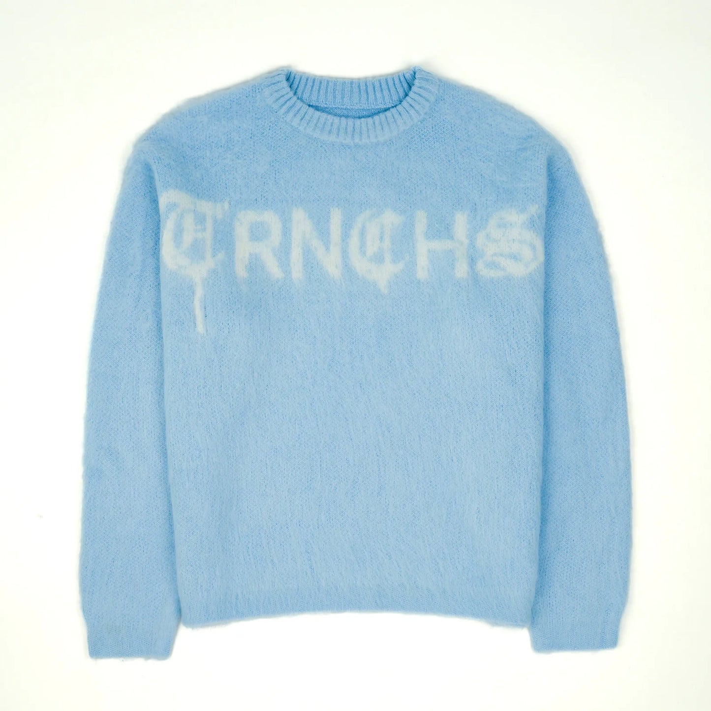 TRNCHS MOHAIR SWEATER mohair sweater, front view, men's streetwear