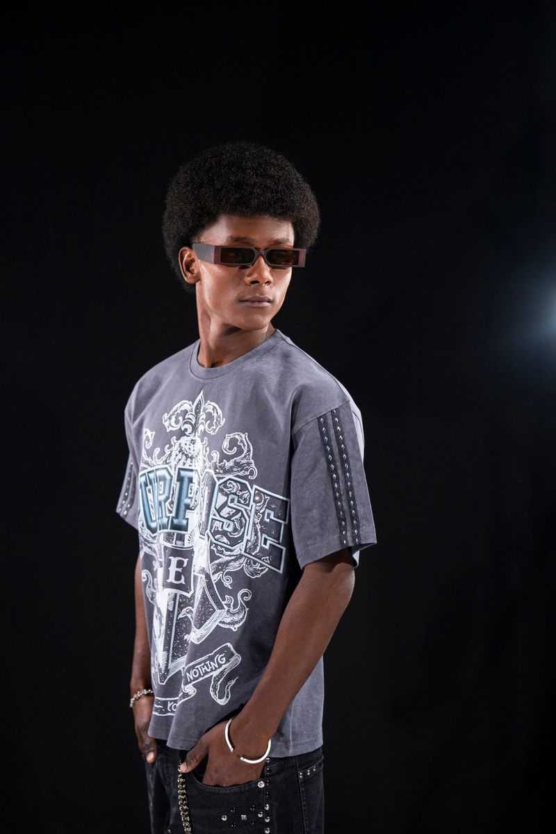 Purpose Grey Mens Tee — detail view