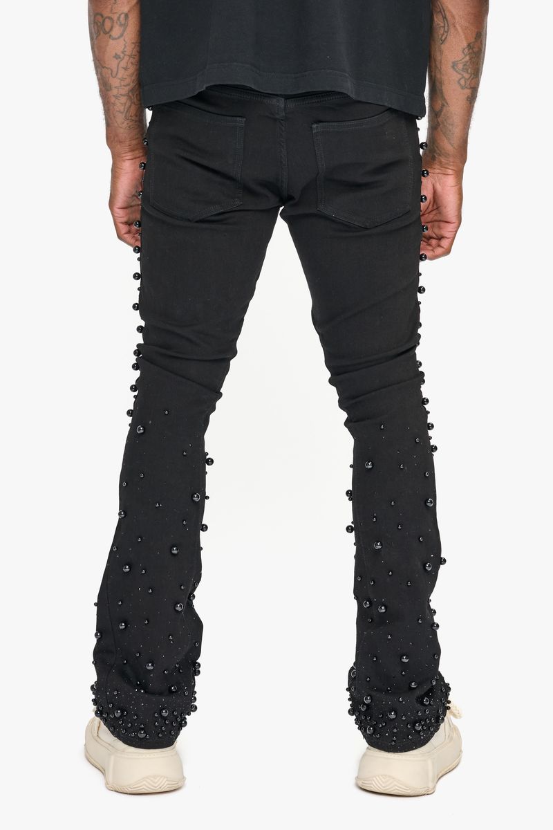 Valabasas Sheam stacked jeans, alternate angle, men's streetwear