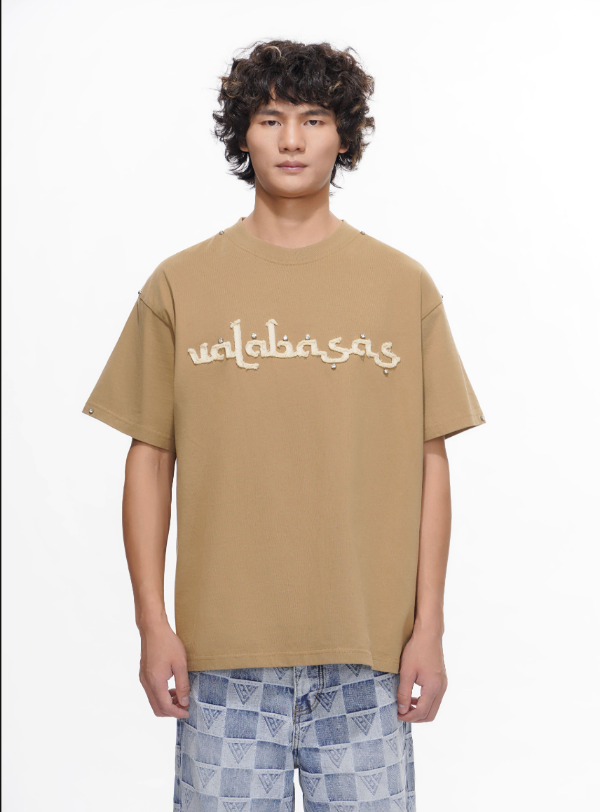 Valabasas Standard graphic tee, front view, men's streetwear