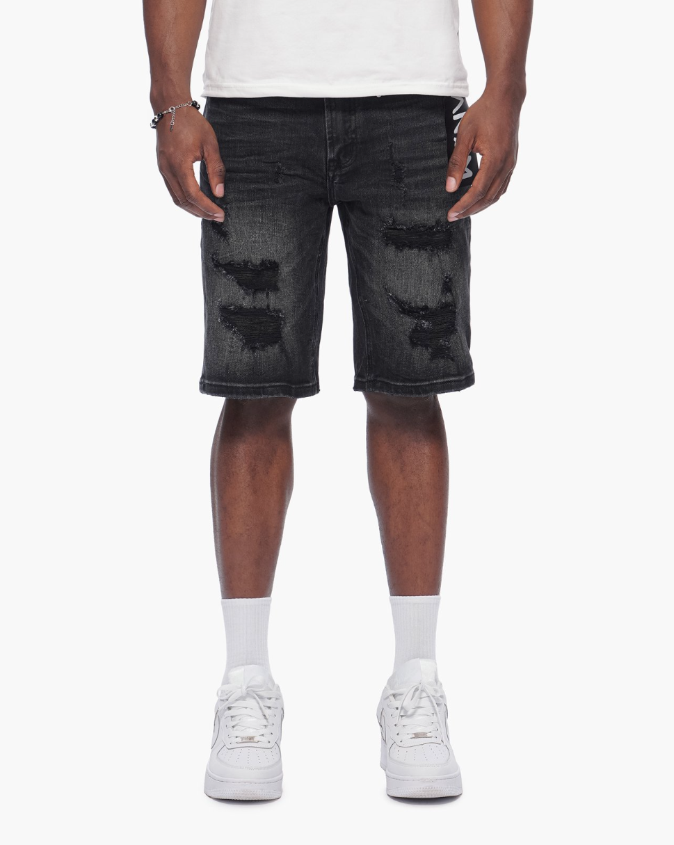 Anom Anom - Apex Shorts - Black Wash — front view