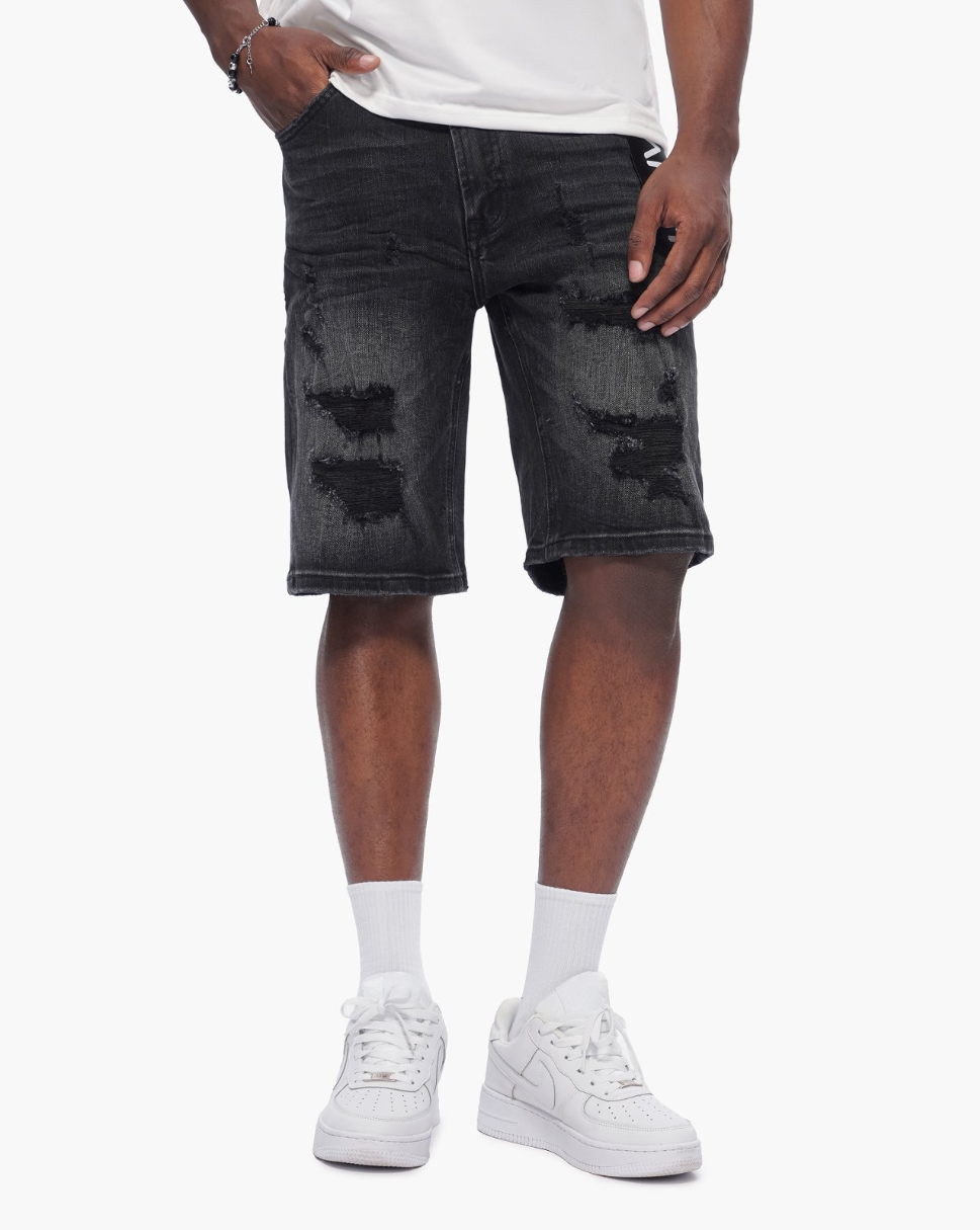 Anom Anom - Apex Shorts - Black Wash — alternate angle