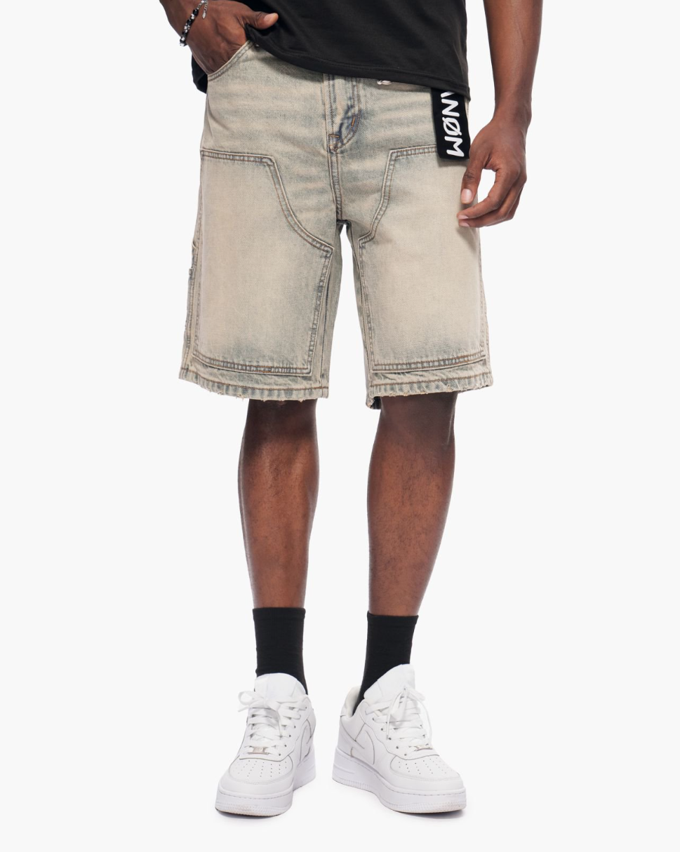 Anom Anom - Builder Shorts - Vintage Wash — back view