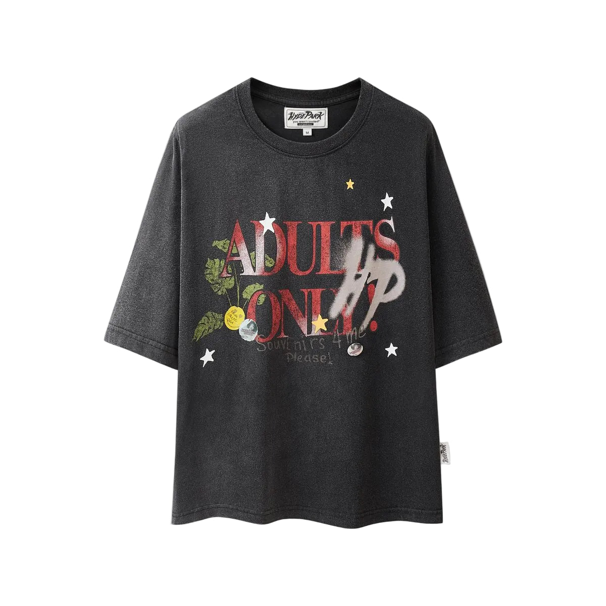 Hyde Park Souvenirs 4 Me graphic tee, front view, men's streetwear