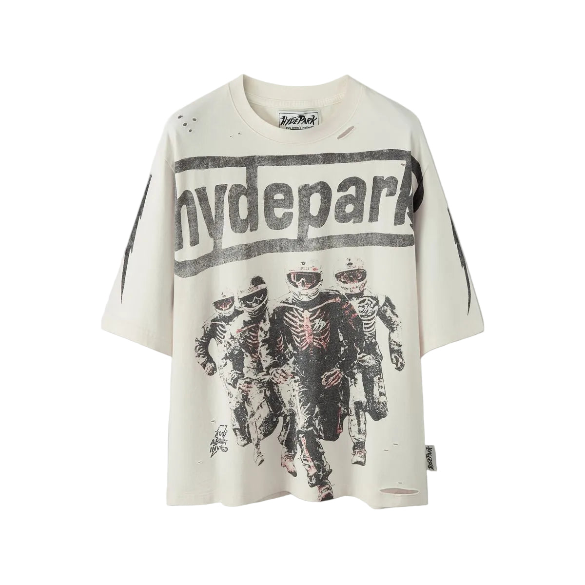 Hyde Park Super Speed graphic tee, front view, men's streetwear