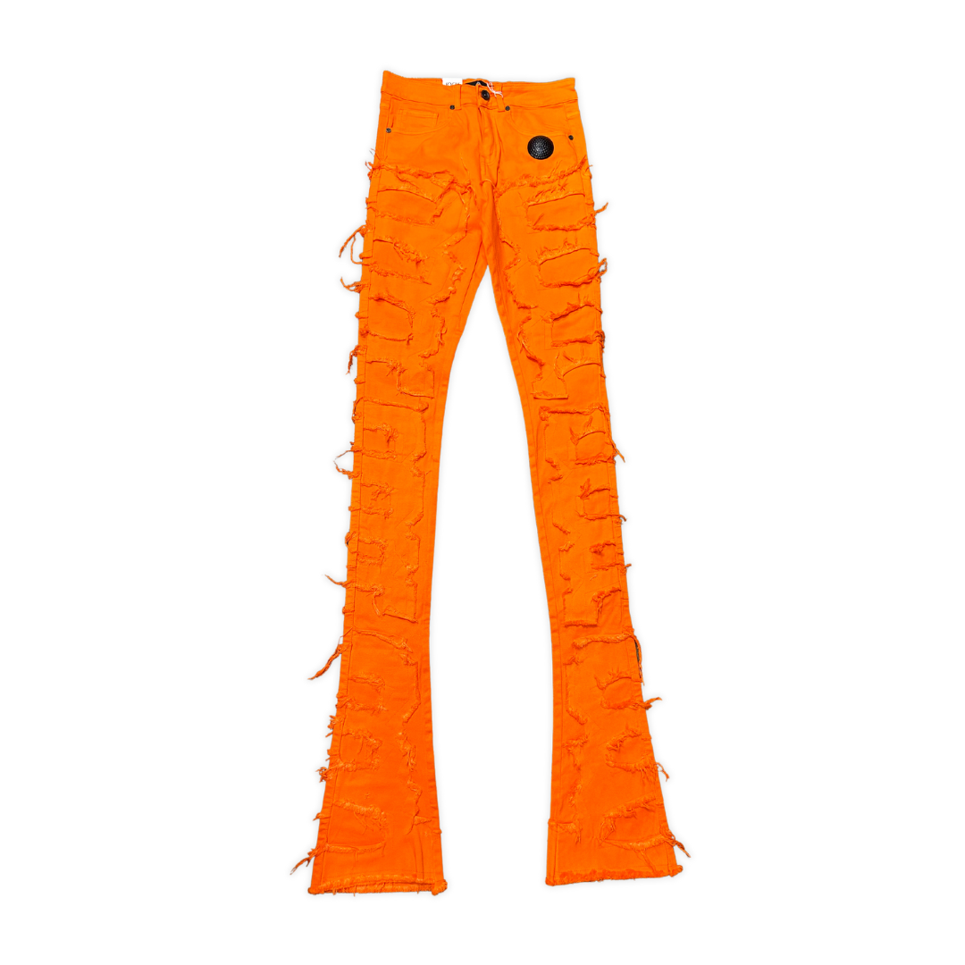 Focus Super stacked jeans, front view, men's streetwear