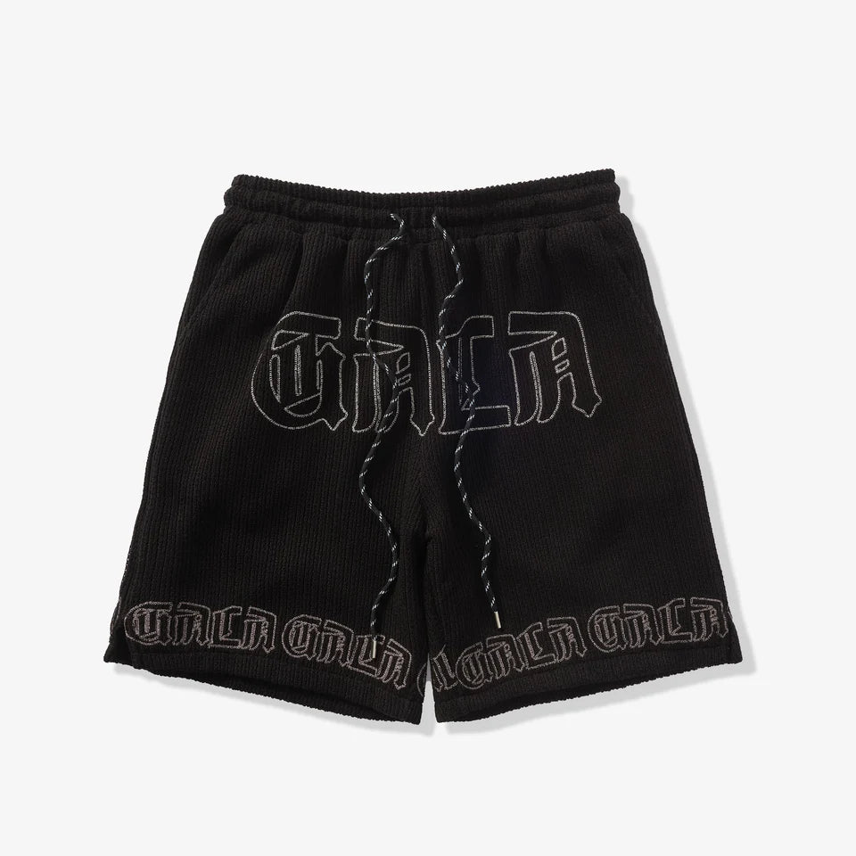 Gala Original Olaf knit shorts, front view, men's streetwear