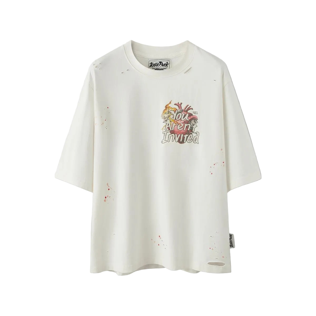 Hyde Park Yai Crayon graphic tee, front view, men's streetwear